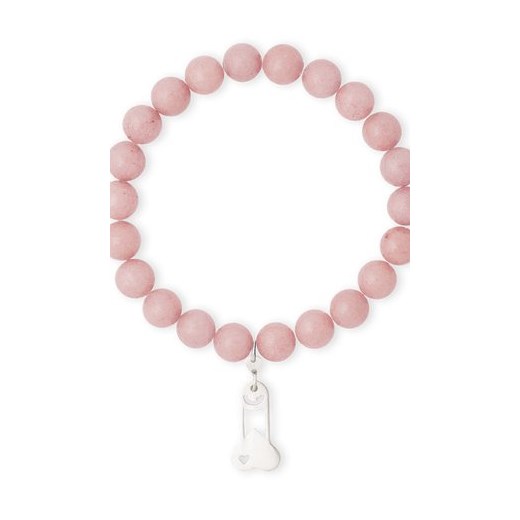 SILVER CHARMS WITH PINK BRACELET