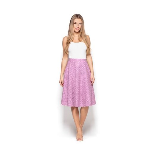 Spódnica Katrus midi różowa młodzieżowa 