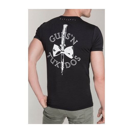 T-shirt męski Guns&Tuxedos z krótkimi rękawami 