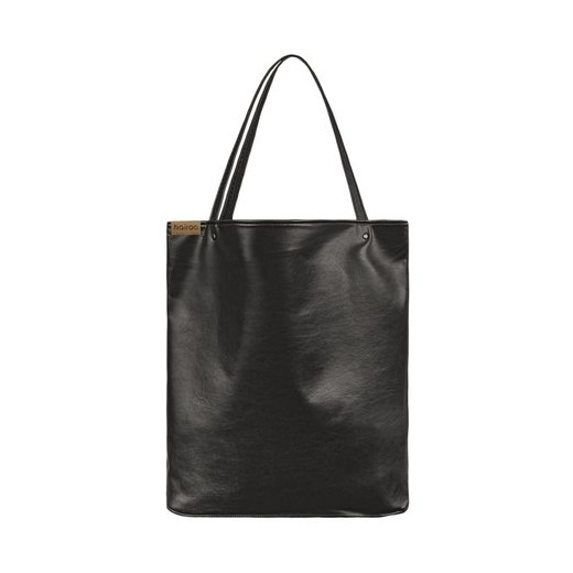 Shopper bag XL czarna klasyczna torba na zamek Vegan