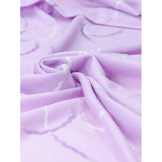 ciepły szal z wełny w kolorze fioletowym we wzorek  Allora  