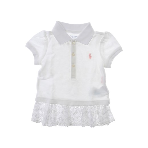 Odzież dla niemowląt Ralph Lauren biała z bawełny 
