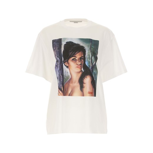 Stella McCartney Koszulka dla Kobiet Na Wyprzedaży, biały, Bawełna, 2019, 38 40 42