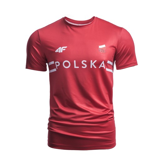 Koszulka funkcyjna męska Polska Pyeongchang 2018 TSMF900 - czerwony wiśniowy