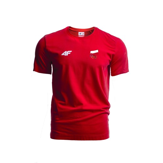 Koszulka męska Polska Pyeongchang 2018 TSM900R - czerwony wiśniowy
