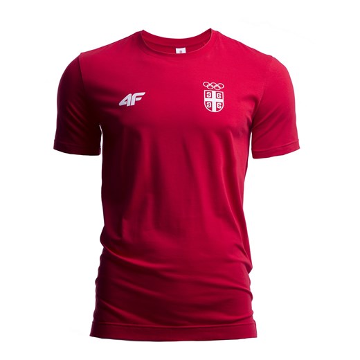 Koszulka męska Serbia Pyeongchang 2018 TSM700 - czerwony wiśniowy