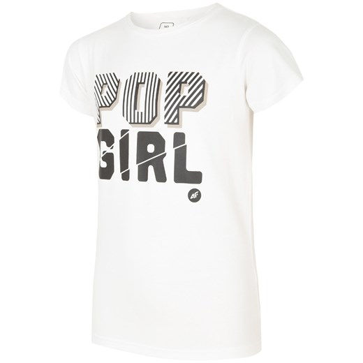 T-shirt dla dużych dzieci (dziewcząt) JTSD209 - biały