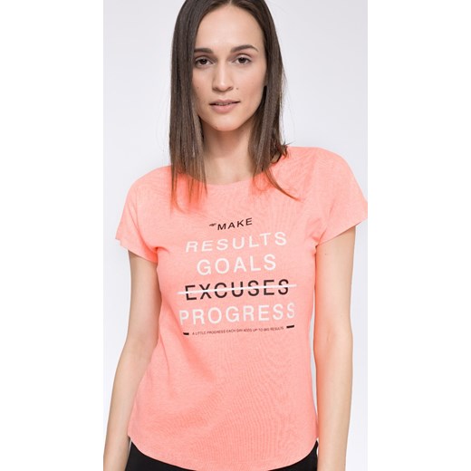 T-shirt damski  TSD234 - łososiowy melanż