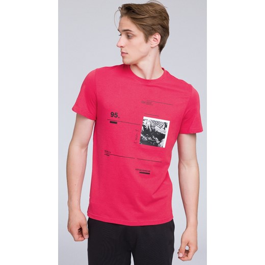 T-shirt męski TSM223 - koral