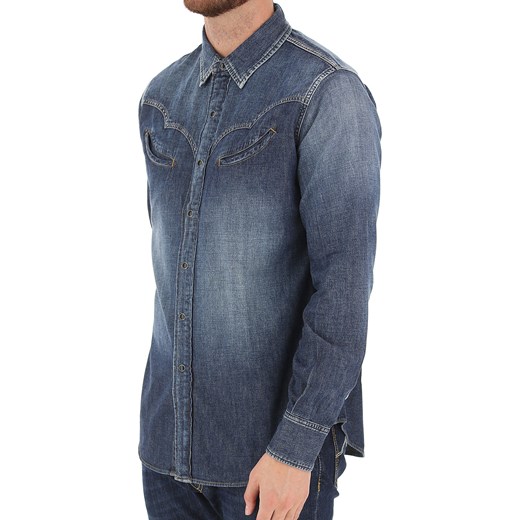Koszula męska Yves Saint Laurent bez wzorów na zimę 