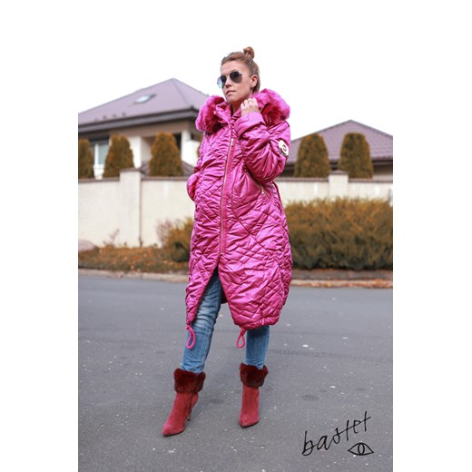 Bastet Fashion płaszcz damski bez wzorów