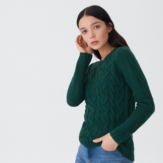 House sweter damski zielony 