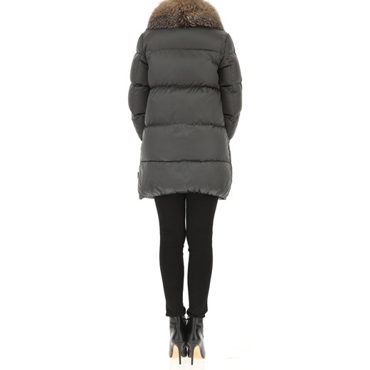 Moncler Kurtka Puchowa dla Kobiet, Puchowa Kurtka Narciarska Na Wyprzedaży w Dziale Outlet, ciemny zielono-szary, Poliester, 2019, 3 4