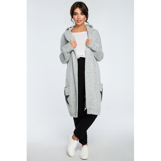 Sweter damski Be Knitwear z dekoltem w literę v