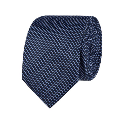 Krawat Hugo niebieski w abstrakcyjnym wzorze 