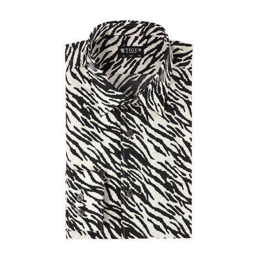 Koszula męska Tiger Of Sweden bawełniana szara z długim rękawem 
