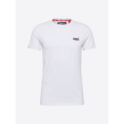 T-shirt męski Superdry biały z krótkim rękawem 