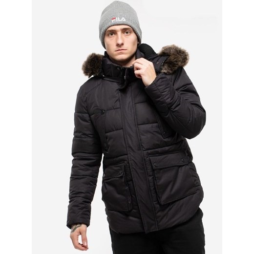 Faux Fur Hooded Jacket Black TB2430 Urban Classics M okazja UrbanCity.pl