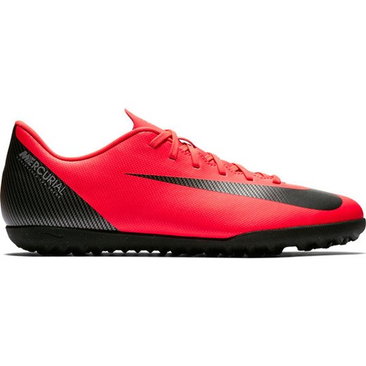 Buty piłkarskie turfy MercurialX Vapor XII Club CR7 TF Nike (czerwone)  Nike 40 1/2 wyprzedaż SPORT-SHOP.pl 