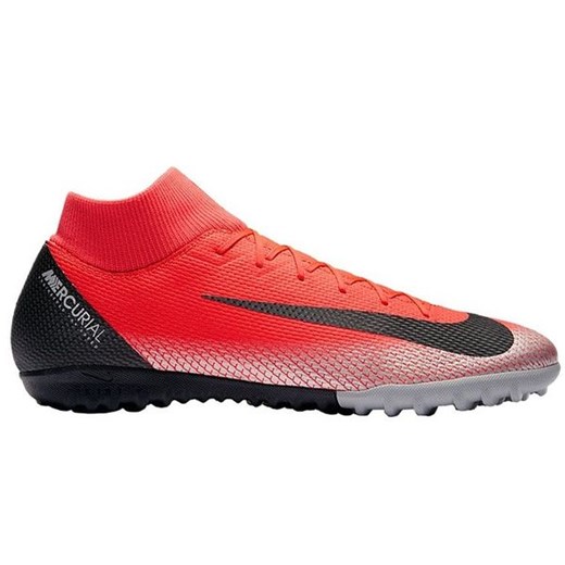 Buty sportowe męskie Nike mercurial wiązane na lato czerwone 
