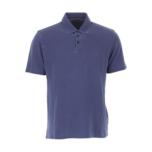 Ermenegildo Zegna t-shirt męski niebieski z krótkim rękawem 