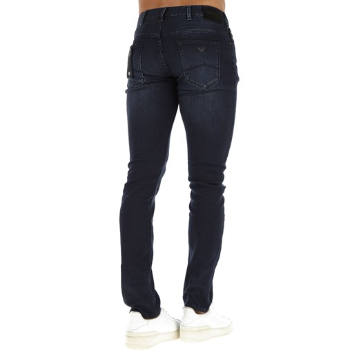 Emporio Armani jeansy męskie z bawełny 