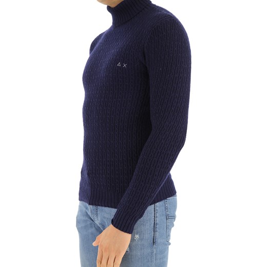 Sweter męski Sun68 bez wzorów 