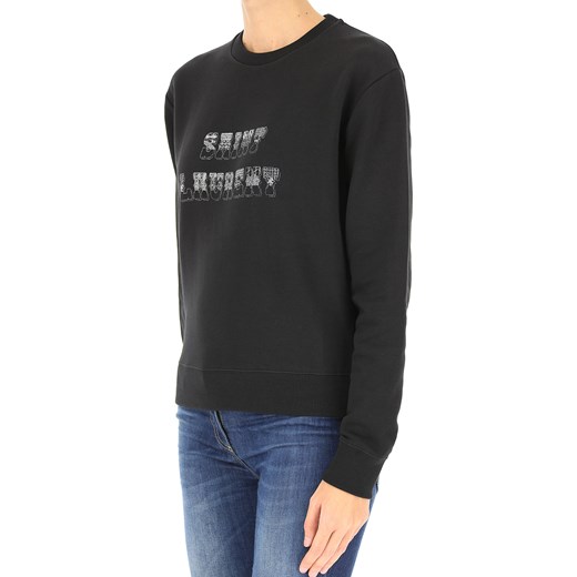 Bluza damska czarna Yves Saint Laurent krótka