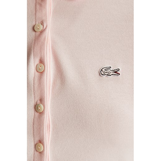 Lacoste bluzka damska różowa gładka 