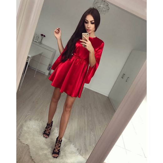 JULIE - Satynowe cudo z kokardami   XS/S Tenezito.com.pl