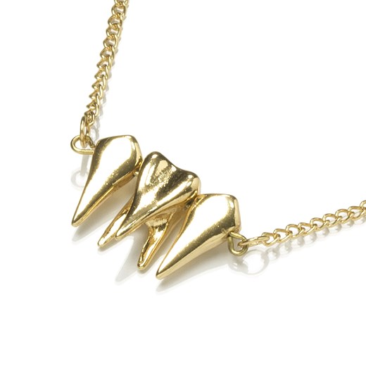 Naszyjnik Po wizycie u dentysty vezzi brazowy zawieszki charms