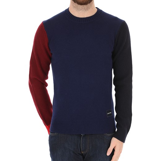 Calvin Klein sweter męski na zimę bez wzorów 