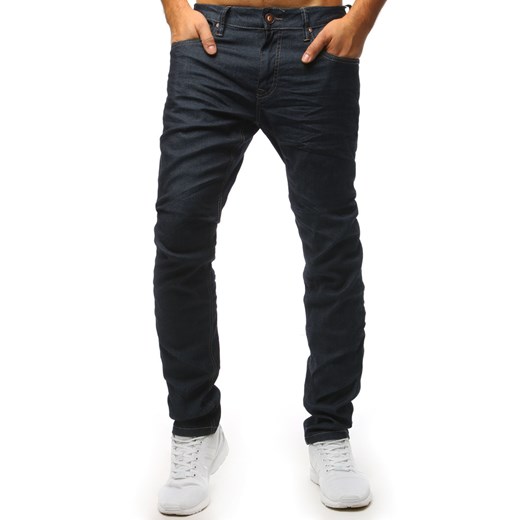 Spodnie jeansowe męskie granatowe (ux1524) Dstreet  31 