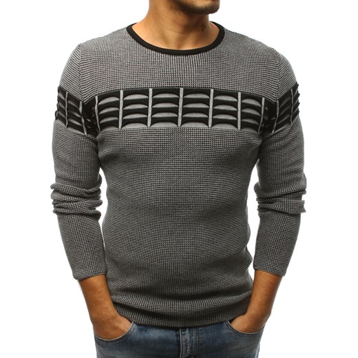 Sweter męski szary (wx1219) Dstreet  XL 