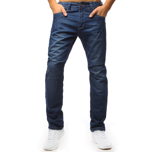 Spodnie jeansowe męskie niebieskie (ux1479) Dstreet  35 
