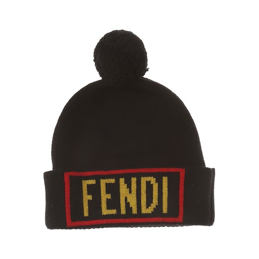 Fendi Czapka dla Mężczyzn Na Wyprzedaży, czarny, Bawełna, 2019