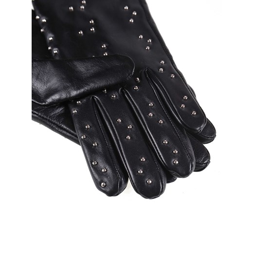 Skórzane rękawiczki z metalowymi nitami Top Secret S/M Top Secret okazyjna cena