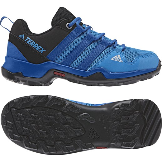 Buty trekkingowe damskie Adidas sznurowane bez wzorów 