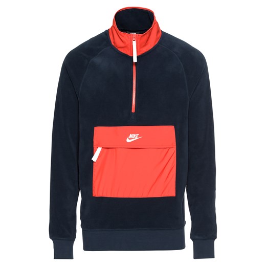 Kurtka męska Nike Sportswear z polaru granatowa na jesień 