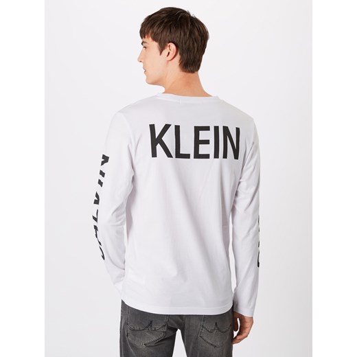 T-shirt męski Calvin Klein z napisem z długimi rękawami 