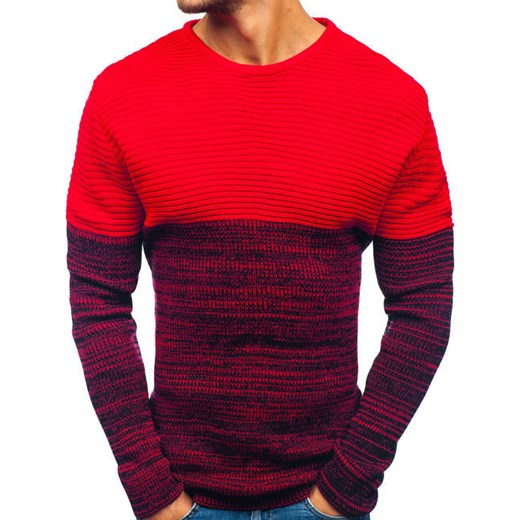 Sweter męski czerwony Denley 164 Denley  XL 