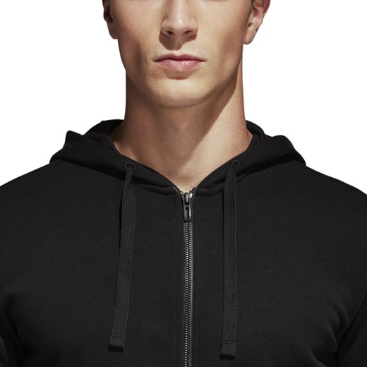 Bluza męska czarna Adidas Performance bez wzorów 