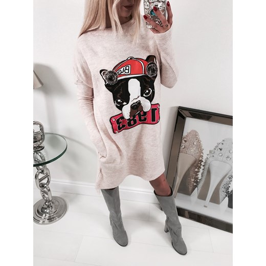 Sweter damski Minouu z okrągłym dekoltem