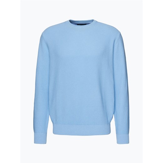 Sweter męski Andrew James bez wzorów niebieski 