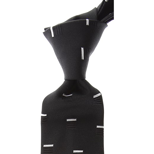 Krawat czarny Giorgio Armani 