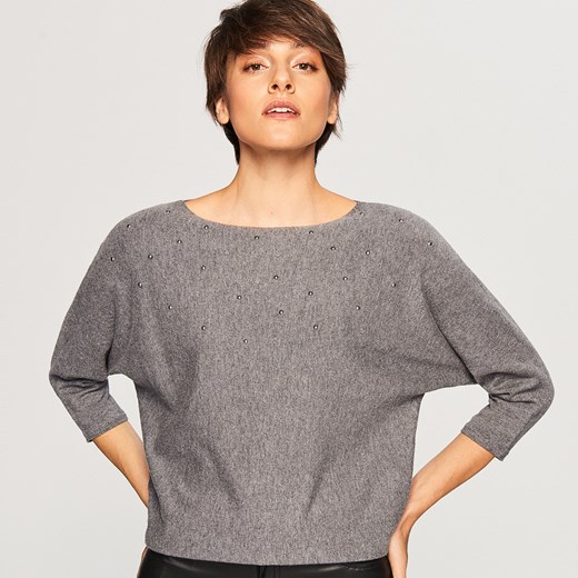 Brązowy sweter damski Reserved casual 