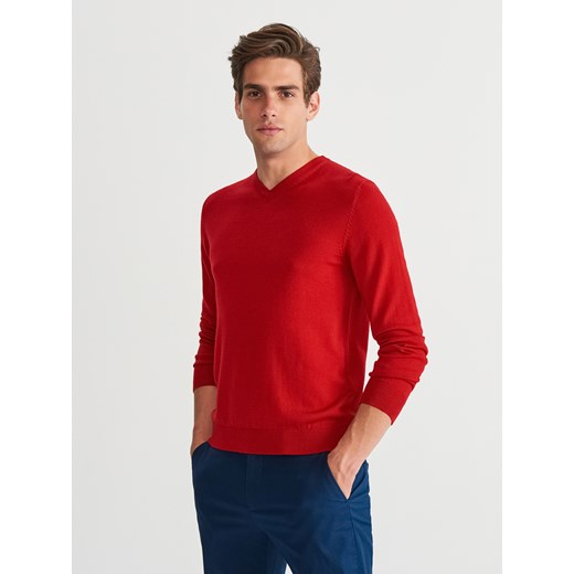 Sweter męski Reserved casual bez wzorów 