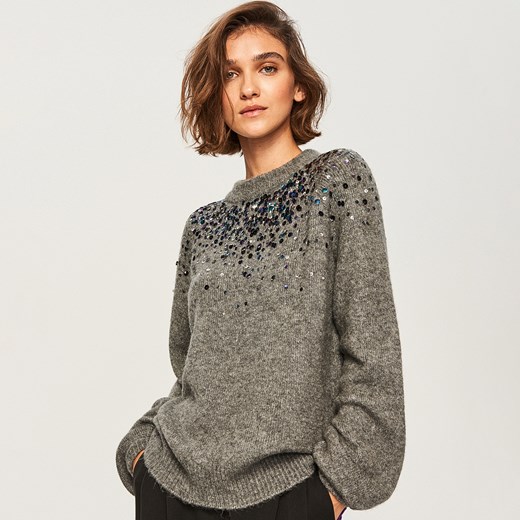 Reserved sweter damski z okrągłym dekoltem 