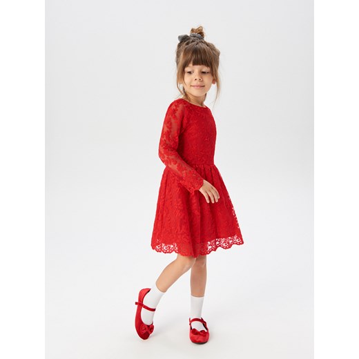 Sukienka dziewczęca czerwona Reserved 
