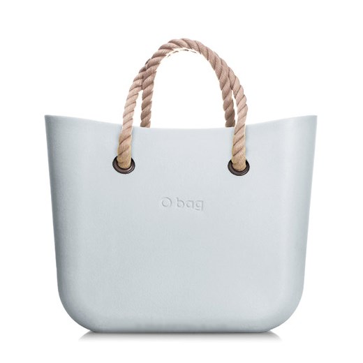 Shopper bag O Bag biała bez dodatków 